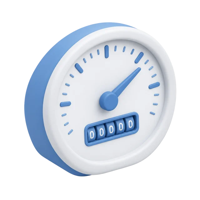 Odometer gauge